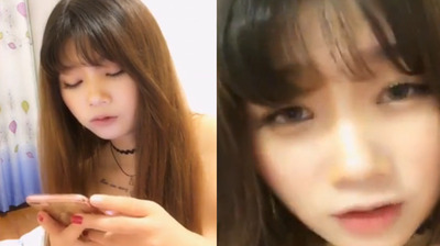 萌萌的全裸漏逼.}