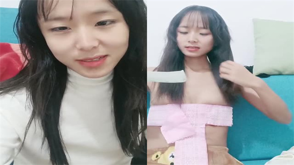 居家小情侣出租屋中直播赚钱}