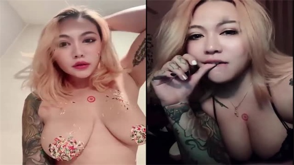 狂野纹身极品女模私拍流出无毛粉逼紫薇吹箫超级骚}